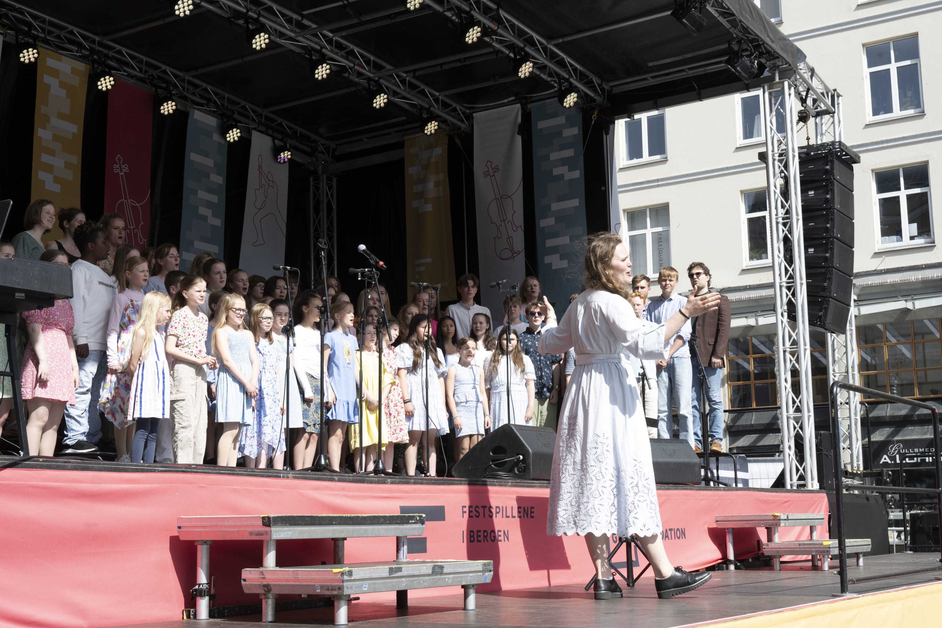 Bergen Barnekorfestivals avslutningskonsert. Foto: Thor Brødreskift